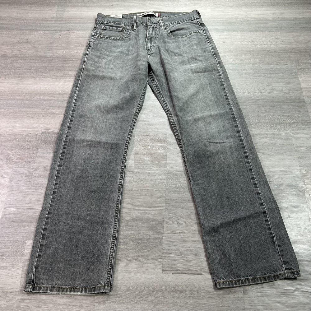 Levis‎ 514 Jeans Mens 31x30 Gray Slim Straight 100% Cotton Denim Medium Wash
